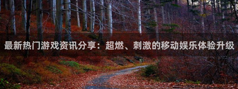 赢咖娱乐注册测速：最新热门游戏资讯分享：超燃、刺激的移动娱乐